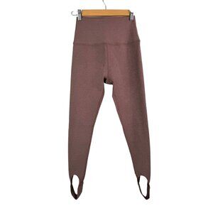 Beyond‎ Yoga WELL ROUNDED STIRRUP LEGGING Brown yoga sz M